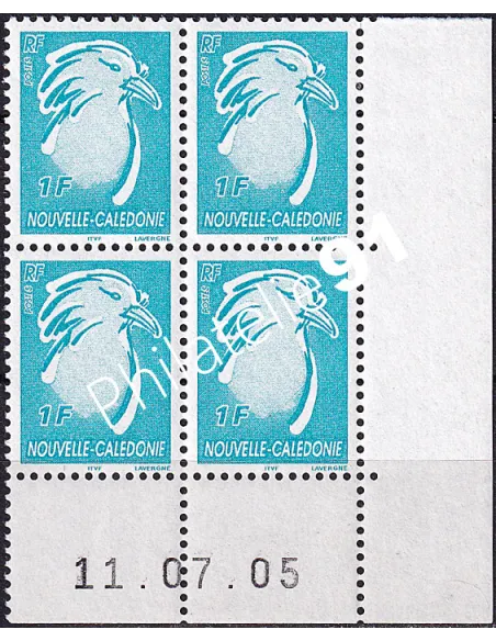 Nelle-Calédonie, Coin daté sur timbre n° 946 (2005), timbres Dom-Tom