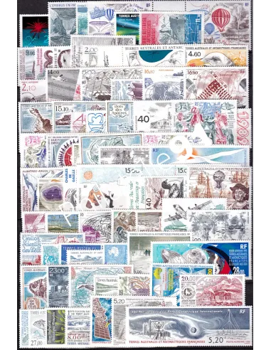 Lot de tous les timbres Poste Aérienne des TAAF **promo