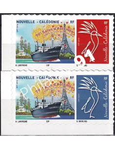 Nouvelle-Calédonie, n° 1291 à 1292, Timbres perso, timbres Dom-Tom