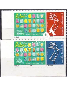 Nouvelle-Calédonie, n° 1367 à 1368, Timbres perso, timbres Dom-Tom