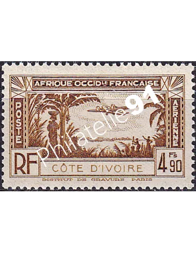 Cote d'Ivoire, PA n° 4, Timbres colonies françaises