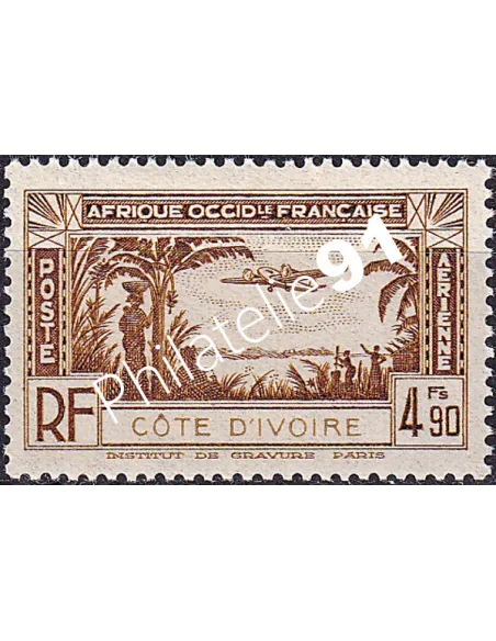 Cote d'Ivoire, PA n° 4, Timbres colonies françaises
