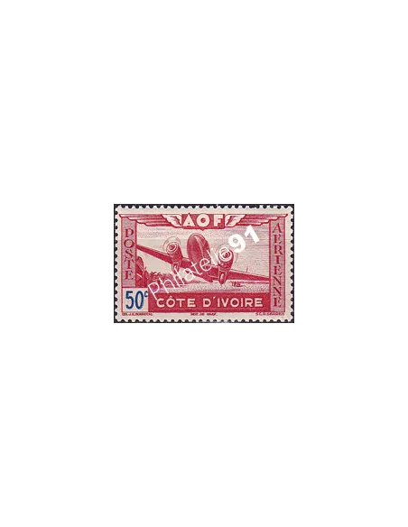 Cote d'Ivoire, PA n° 10 charnière, Timbres colonies françaises