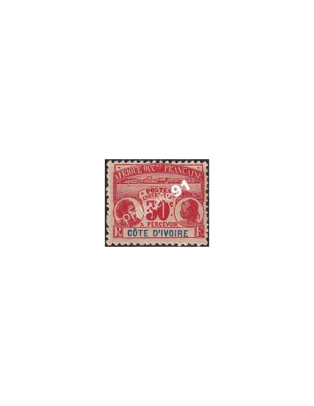 Cote d'Ivoire, Timbre-Taxe n° 5 charnière, Timbres colonies françaises