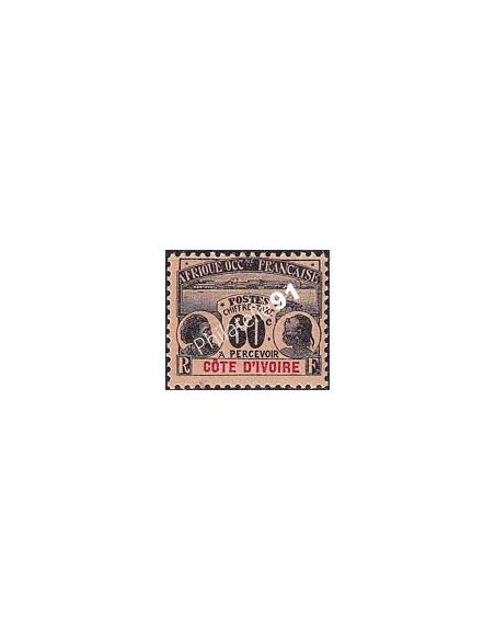 Cote d'Ivoire, Timbre-Taxe n° 7 charnière, Timbres colonies françaises