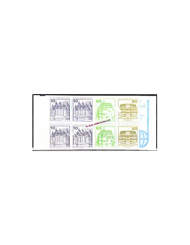 Carnet de Timbres neufs de Berlin n° 633bThématique Chateaux.