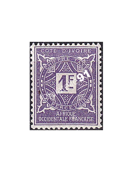 Cote d'Ivoire, Timbre-Taxe n° 16, Timbres colonies françaises