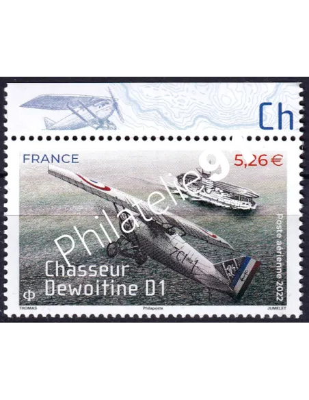 PA n°92a ** - Bord de Feuille- Poste Aérienne - ​Chasseur Dewoitine D1