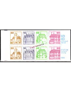 Carnet de Timbres neufs de Berlin n° 575bThématique Chateaux.