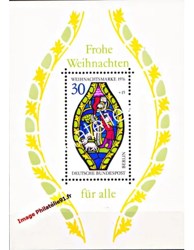 ALLEMAGNE - BERLIN - BF n° 5 - Noël - Vitrail