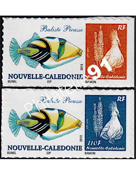 Nouvelle-Calédonie, n° 1221M-N, Timbres perso, timbres Dom-Tom
