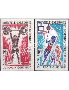 NOUVELLE CALEDONIE, n° 375 à 376 ND, collection timbres Dom-Tom