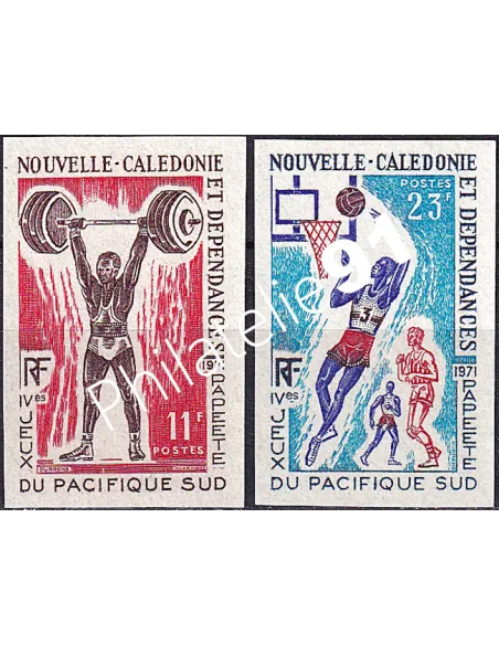 NOUVELLE CALEDONIE, n° 375 à 376 ND, collection timbres Dom-Tom