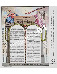 Timbres de France. Bloc n° 11 - Bicentenaire de la Révolution