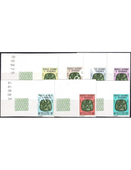 NOUVELLE CALEDONIE, Service n° 14 à 20 ND, timbres Dom-Tom