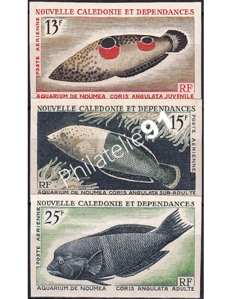 NOUVELLE CALEDONIE, PA n° 81 à 83 ND, collection timbres Dom-Tom