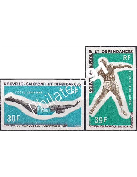 NOUVELLE CALEDONIE, PA n° 106 à 107 ND, collection timbres Dom-Tom