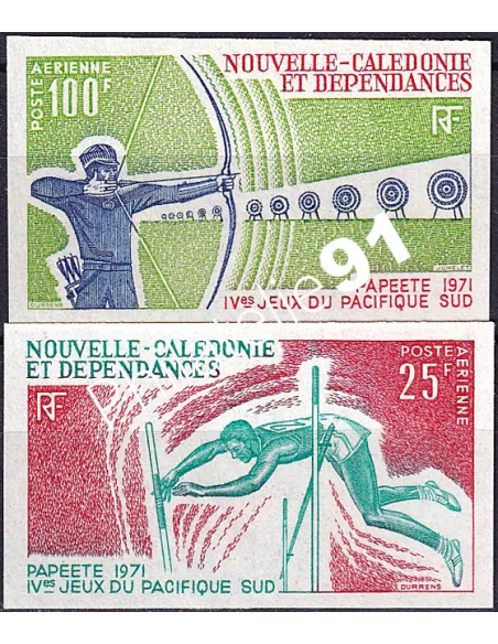 NOUVELLE CALEDONIE, PA n° 122 à 123 ND, collection timbres Dom-Tom