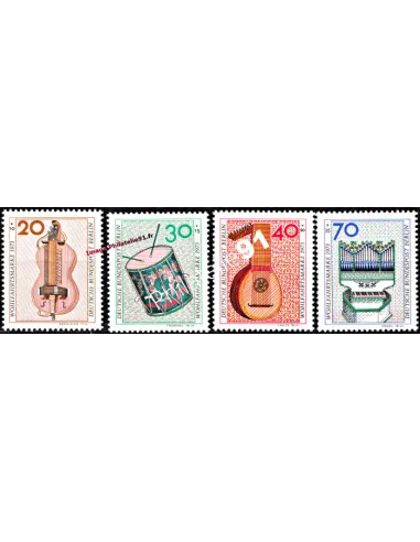 Timbres neufs de BERLIN n° 423 à 426 - Thématique : Musique