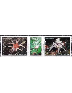 NOUVELLE CALEDONIE, n° 1405 à 1406, Paire avec vignette, Dom-Tom