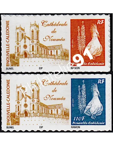 Nouvelle-Calédonie, n° 1221C à 1221D, Timbres perso, timbres Dom-Tom