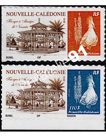 Nouvelle-Calédonie, n° 1221E à 1221F, Timbres perso, timbres Dom-Tom