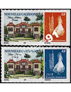 Nouvelle-Calédonie, n° 1221G à 1221H, Timbres perso, timbres Dom-Tom