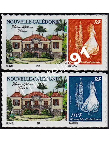 Nouvelle-Calédonie, n° 1221G à 1221H, Timbres perso, timbres Dom-Tom