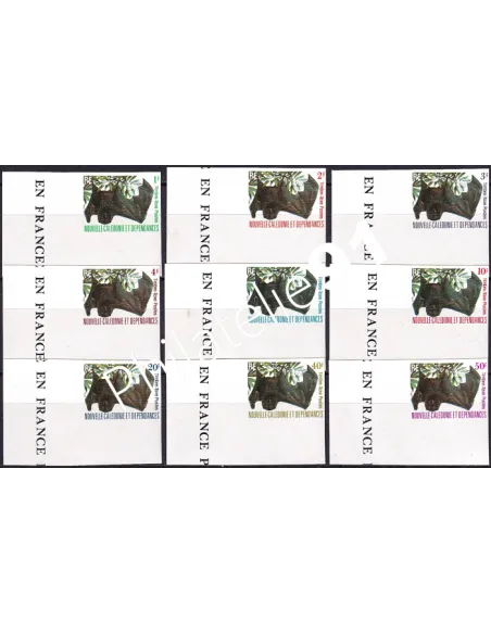 NOUVELLE CALEDONIE, Timbres-Taxe n° 49 à 57 ND, collection timbres Dom-Tom