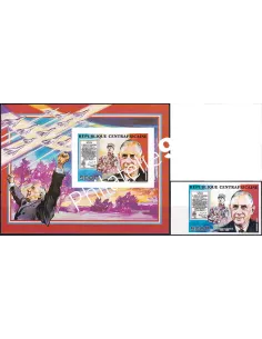 Centrafrique, PA 402 ND + Bloc-Feuillet, timbres Colonies