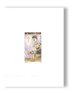 Burkina Faso, Épreuve du timbre n° 829, timbres Colonies françaises