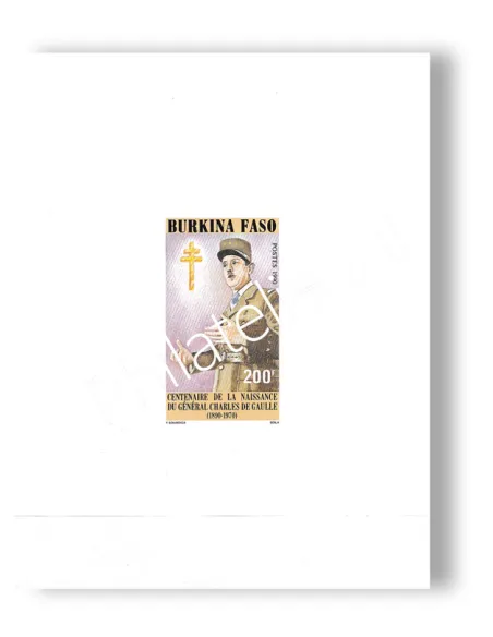 Burkina Faso, Épreuve du timbre n° 829, timbres Colonies françaises