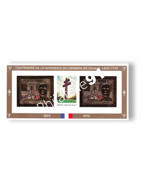 Guyana, n° 2493 non dentelé, Feuille, collection timbres Amériques