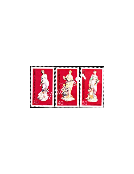 Timbres neufs de BERLIN - n°  442 à 444 - Thématique : art