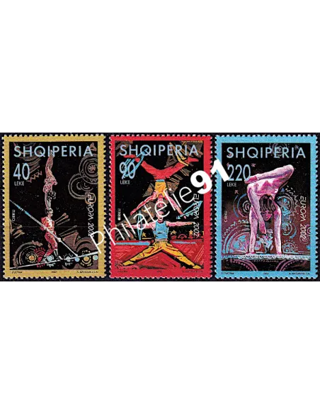 ALBANIE - n° 2613 à 2615 ** - Europa 2002 - Le cirque