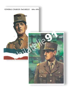 Guyana, BF n° 64 et 65 non dentelés, timbres Colonies françaises