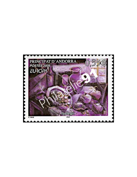 Timbres  d'Andorre Français n° 608 - Thématique Europa
