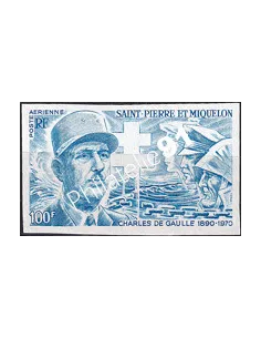 St-Pierre et Miquelon, PA n° 53, essai de couleur, timbres Dom-Tom