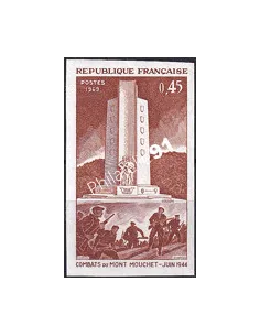 France, n° 1604, essai de couleur, timbres France