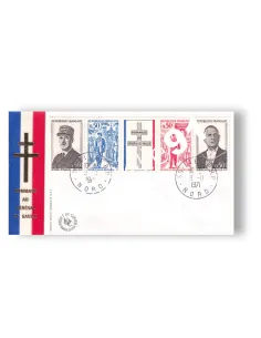 Bande n° 1698A sur enveloppe 1er Jour, lettres France