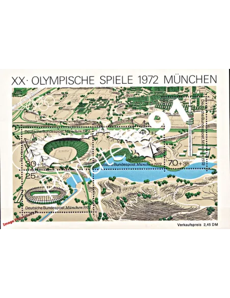 ALLEMAGNE - RFA - BF n°  6 - Jeux olympiques de Munich