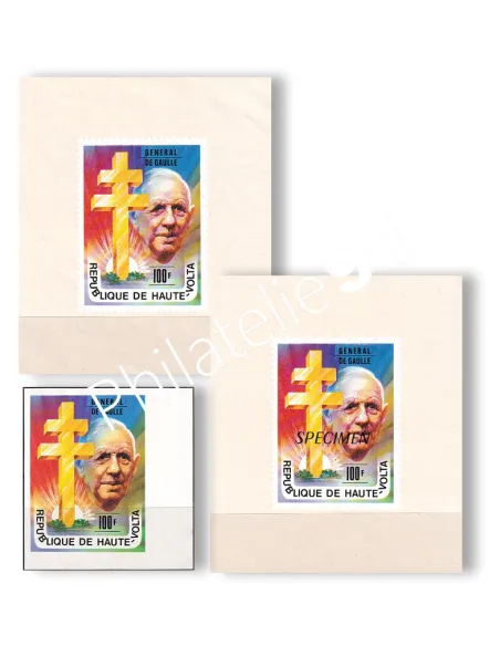 Haute-Volta, n° 413 ND + 2 épreuves, timbres Colonies françaises