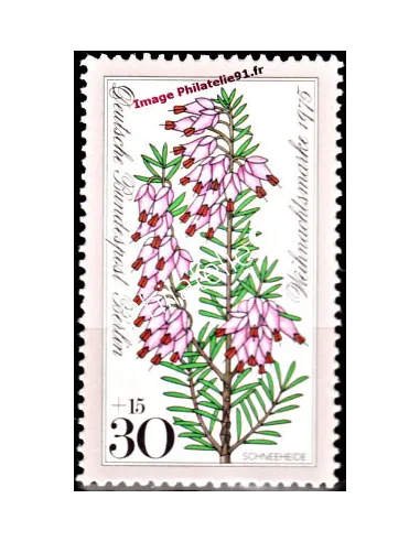 Timbre de BERLIN n° 479 - Thématique : fleur et noël.