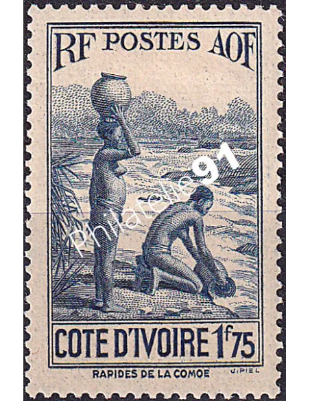 Cote d'Ivoire, n° 127A, Timbres colonies françaises