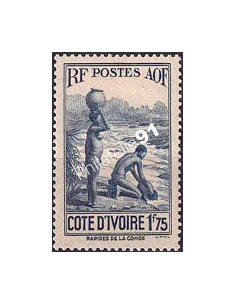 Cote d'Ivoire, n° 127A charnière, Timbres colonies françaises