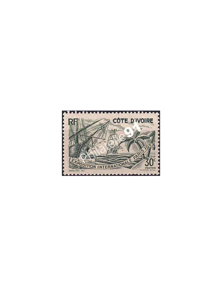 Cote d'Ivoire, n° 134 charnière, Timbres colonies françaises