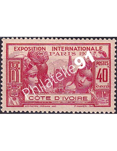 Cote d'Ivoire, n° 135 charnière, Timbres colonies françaises