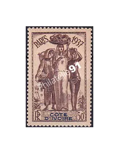 Cote d'Ivoire, n° 136 charnière, Timbres colonies françaises