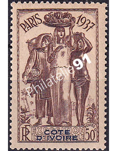 Cote d'Ivoire, n° 136 charnière, Timbres colonies françaises
