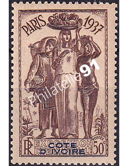 Cote d'Ivoire, n° 136 charnière, Timbres colonies françaises